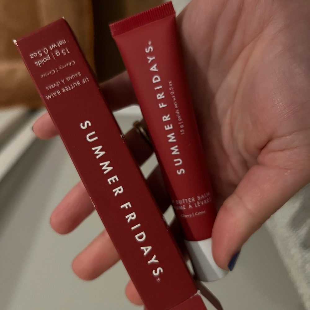 Summer Fridays Lip Butter Balm - cherry - nwt sealed 🍒